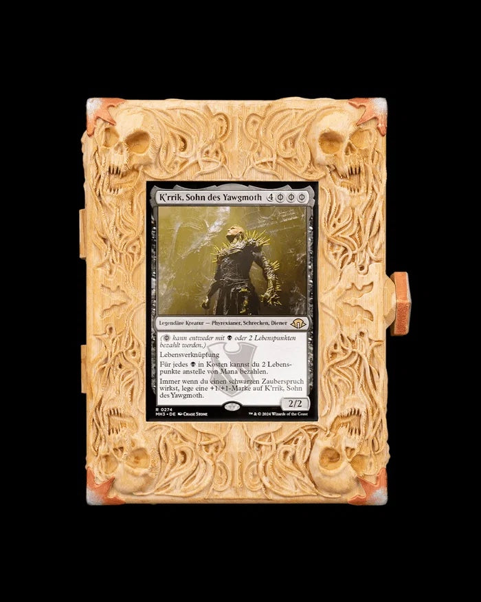 Deck Box Bone Carving para Magic: The Gathering | Caixa para Commander em Impressão 3D