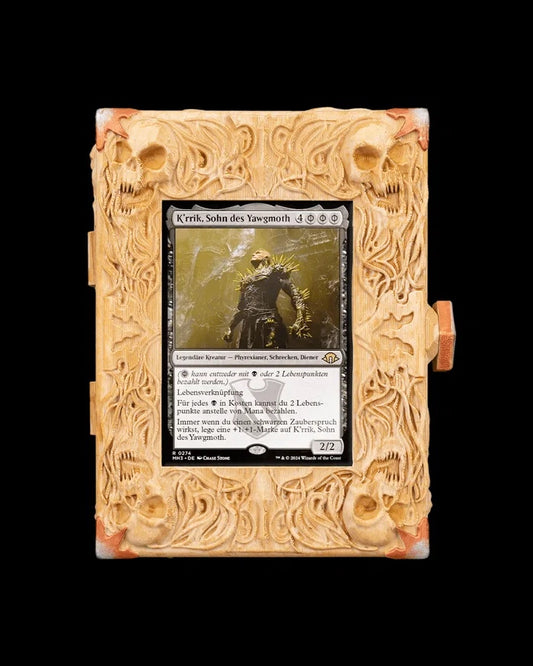 Deck Box Bone Carving compatível com Magic: The Gathering | Caixa para Commander em Impressão 3D