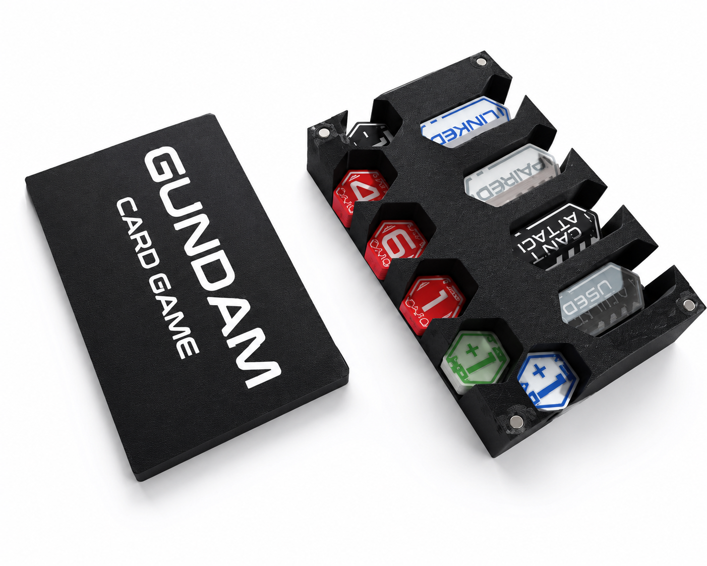 Caixa de Tokens para Gundam Card Game | Organizador Completo em Impressão 3D