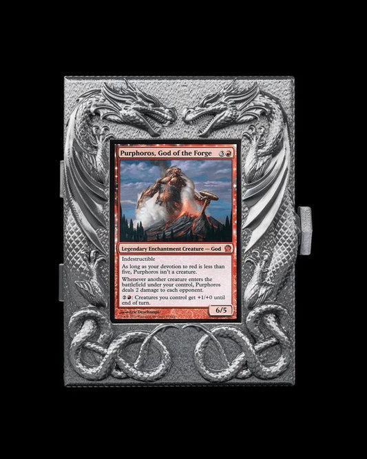 Deck Box Dragons Vault compatível com Magic: The Gathering | Caixa para Commander em Impressão 3D