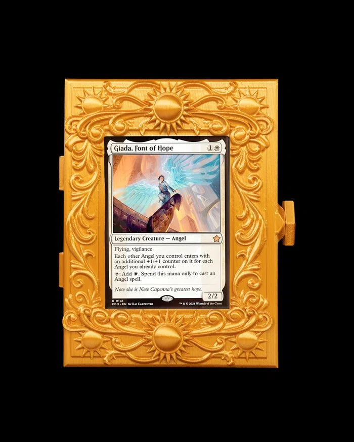 Deck Box Solar Court para Magic: The Gathering | Caixa para Commander em Impressão 3D