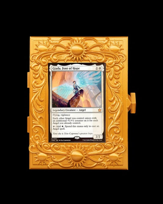 Deck Box Solar Court compatível com Magic: The Gathering | Caixa para Commander em Impressão 3D